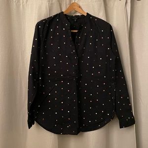 Lucky Brand Polka Dot Blouse